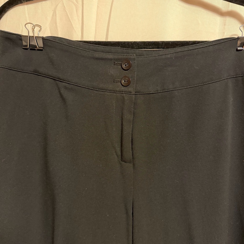 Women's Black Wide-Leg Pants Andre Oliver Size 10 - Picture 5 of 8